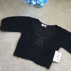 Mini knitted shawl cover